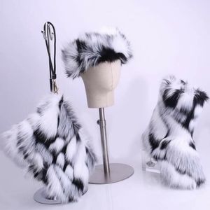 3 PC Faux Fox Fur Set